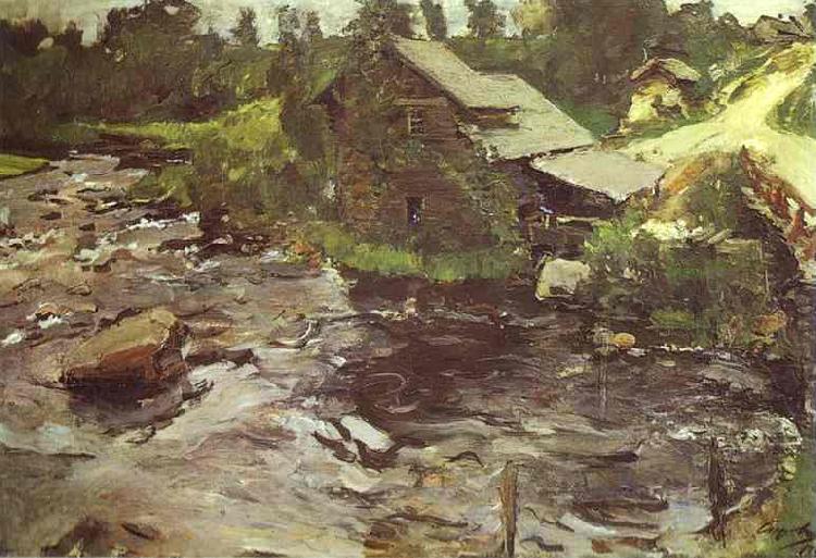 Valentin Serov Watermill in Finland